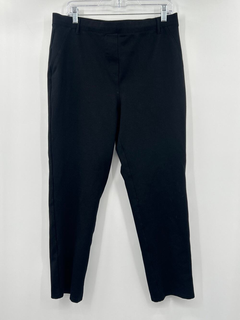 Quince Ultra-Stretch Pointe Straight Pants XL Petite Black Minimalist Workwear